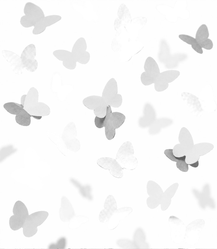 White Biodegradable Butterfly Paper Confetti