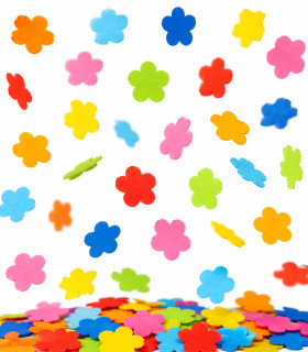 Multicoloured paper flower confetti Biodegradable