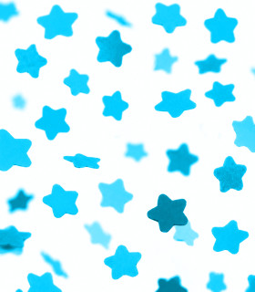 Confeti papel estrellas Azul claro Biodegradable