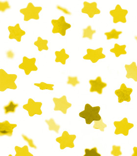 Confeti papel estrellas Amarillo Biodegradable