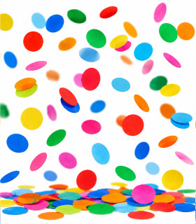Confeti papel redondo multicolor Biodegradable