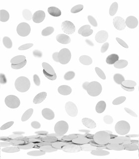 Confeti papel redondo Blanco Biodegradable