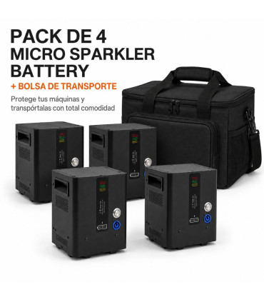 Pack de 4 Micro Sparkler Battery + Bolsa de transporte