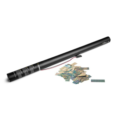 Cartucho Eléctrico 80 Cms Confeti Plata Láser