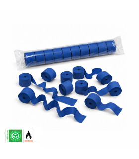 Paper streamer, 10 m x 5 cm, blue, biodegradable