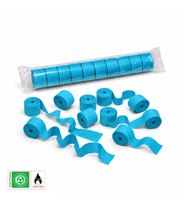 Serpentina papel 10 m. x 5 cm. azul claro Biodegradable