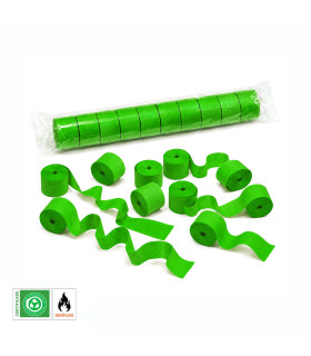 Serpentina papel 10 m. x 5 cm. verde claro Biodegradable