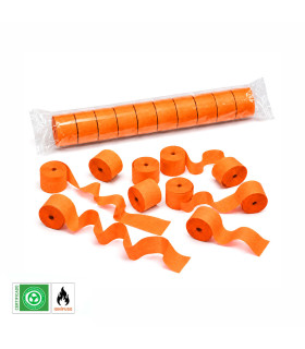 Paper streamer 10 m. x 5cm. orange