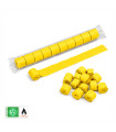 Paper streamer, 20 m x 5 cm, yellow