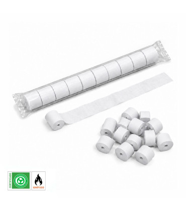 White paper streamer, 20 m x 5 cm