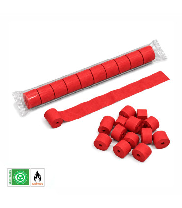 Serpentina de papel 20 m. x 5 cm. roja