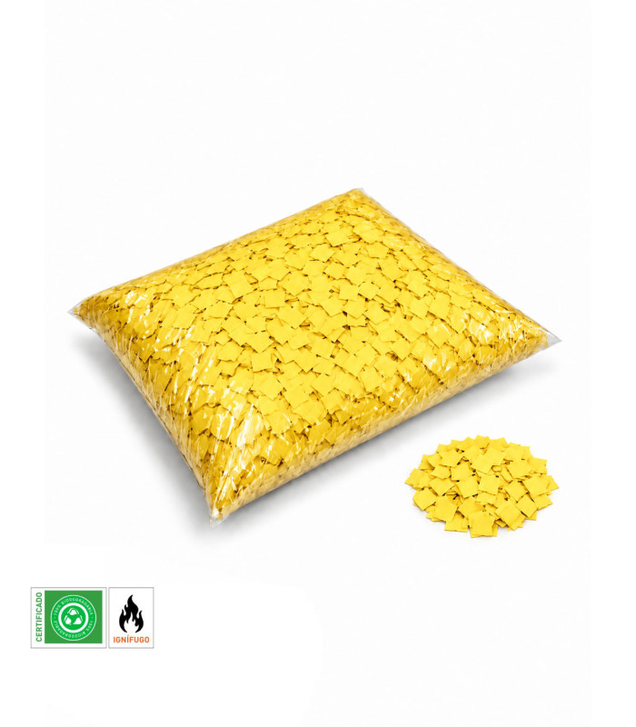 Micro Confeti Papel Amarillo Biodegradable
