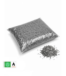 Biodegradable ash-coloured paper confetti