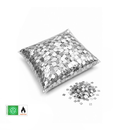 Confeti metalizado lluvia plata
