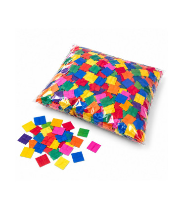 Multicoloured square paper confetti Biodegradable
