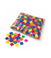 Multicoloured square paper confetti Biodegradable