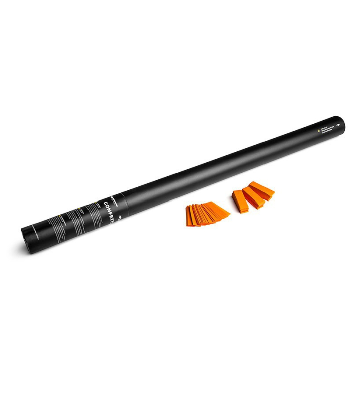 Cartucho Manual 80 Cms Confeti Papel Naranja