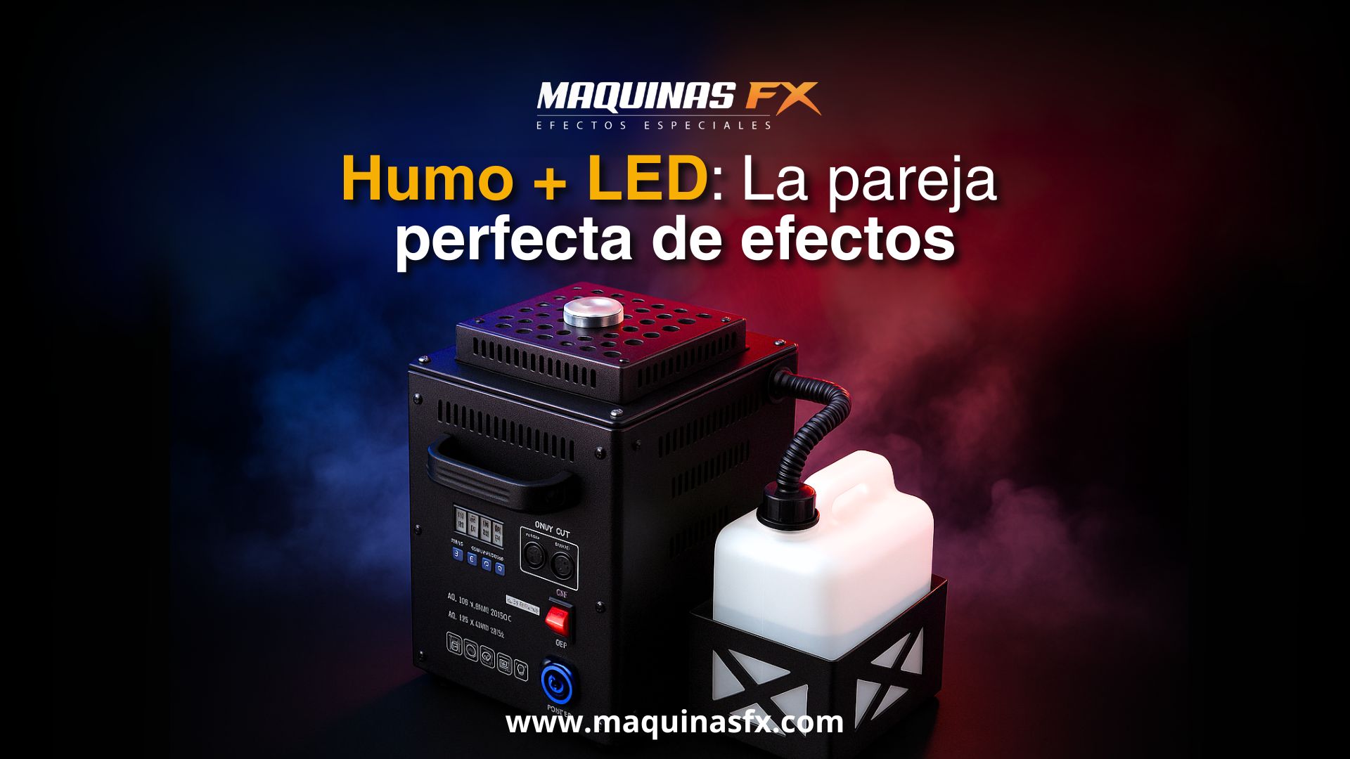 Máquina de Humo Vertical LED 3000K