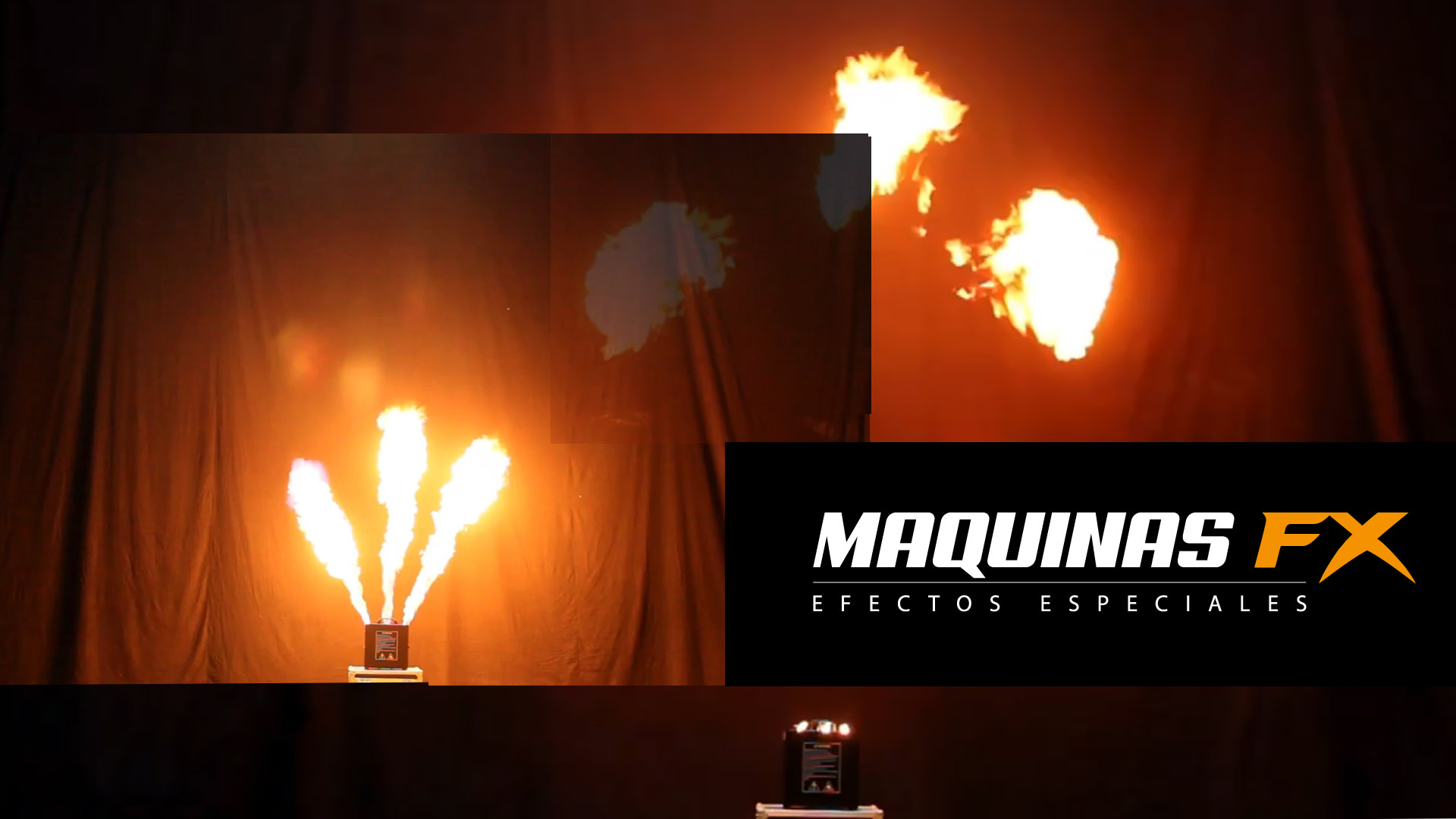 Máquina de fuego, Lanzallamas Triple Flame Pro - Máquinas FX, Efectos Especiales
