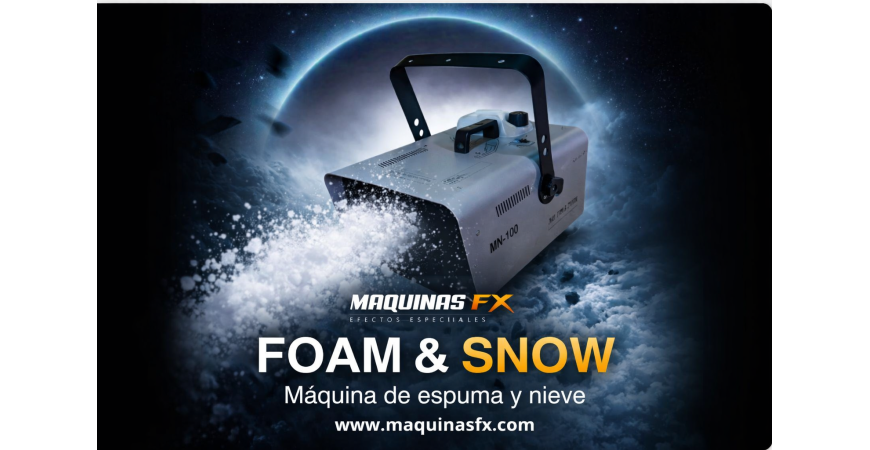 Cañón de nieve para grandes eventos: potencia y alcance