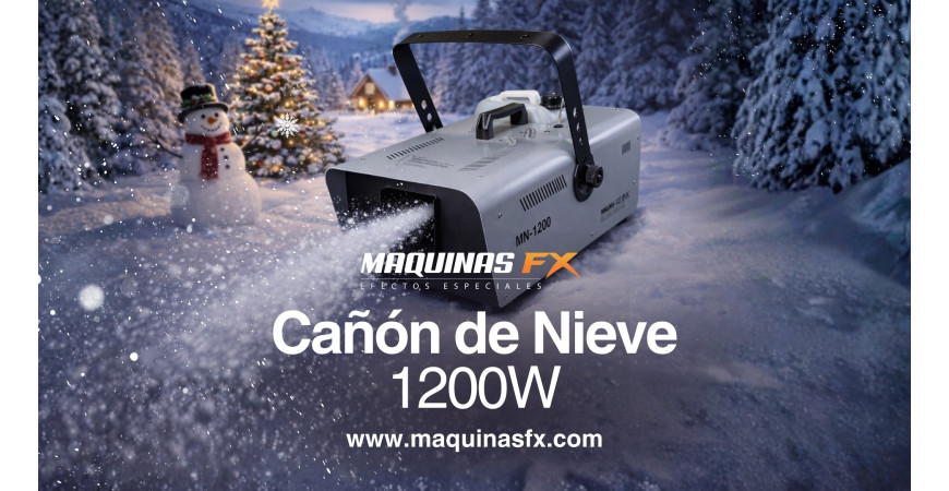 Cañón de nieve para grandes eventos: potencia y alcance