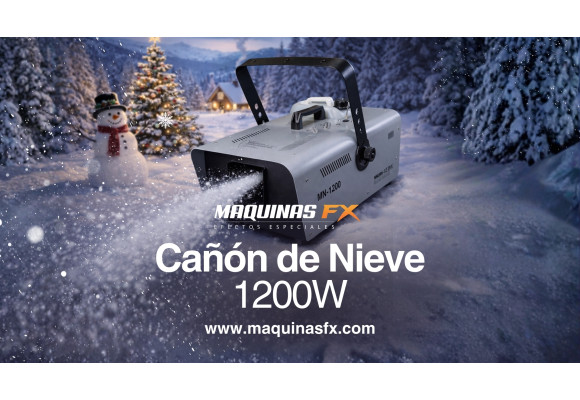 Cañón de nieve para grandes eventos: potencia y alcance