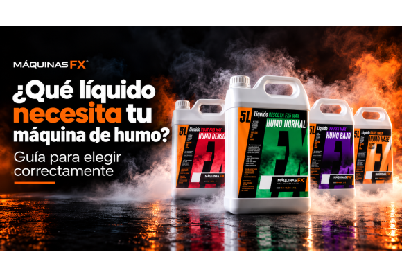 ¿Qué líquido necesita tu máquina de humo? Guía para elegir correctamente