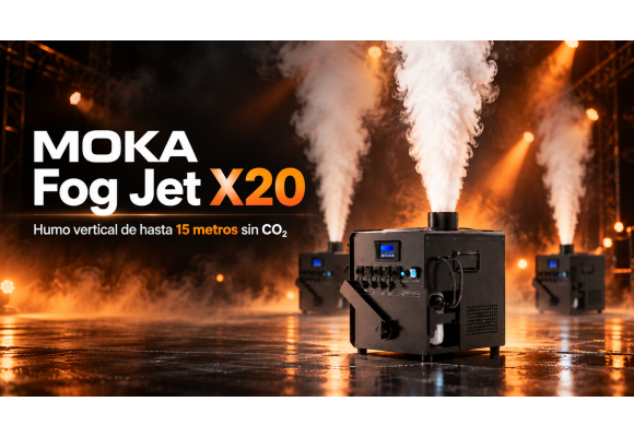 MOKA Fog Jet X20: humo vertical de hasta 15 metros sin CO₂