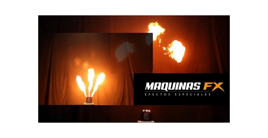 Columnas espectaculares de fuego con el Lanzallamas Triple Flame Pro
