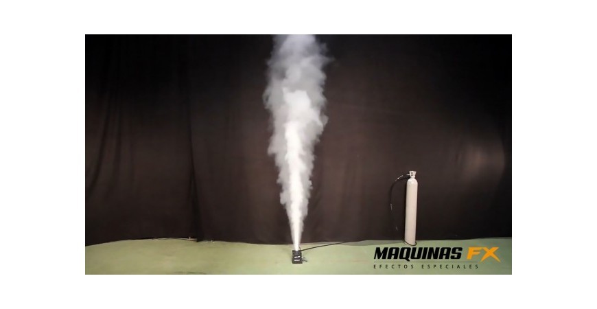 Chorros de humo criogénico de 180º perfectos para conciertos y festivales con la máquina CO2 Jet Swing