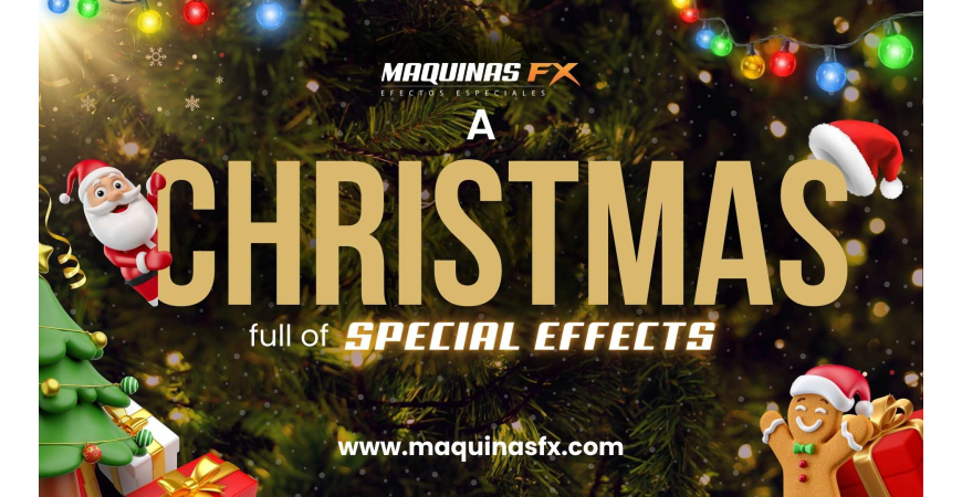 Máquinas de Nieve y Confeti para Crear Magia en Navidad con Maquinas FX