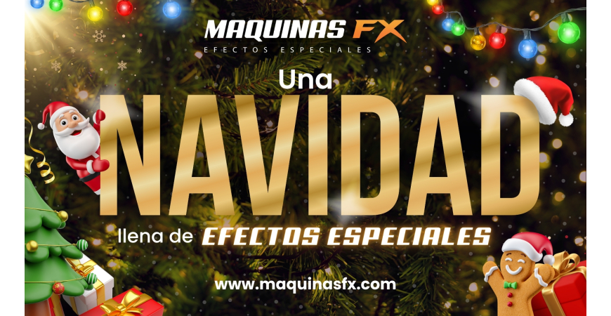 Máquinas de Nieve y Confeti para Crear Magia en Navidad con Maquinas FX