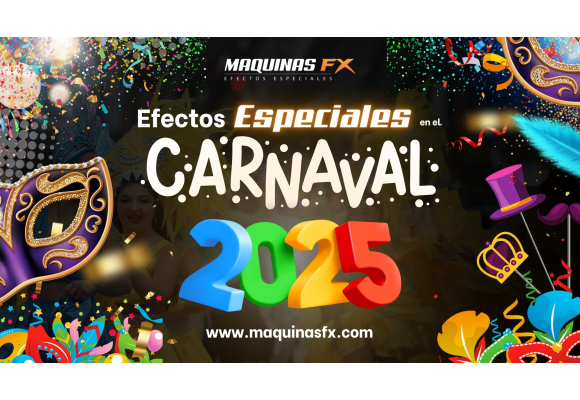  Efectos Especiales para Carnaval 2025: Confeti, CO2, Humo y Más...